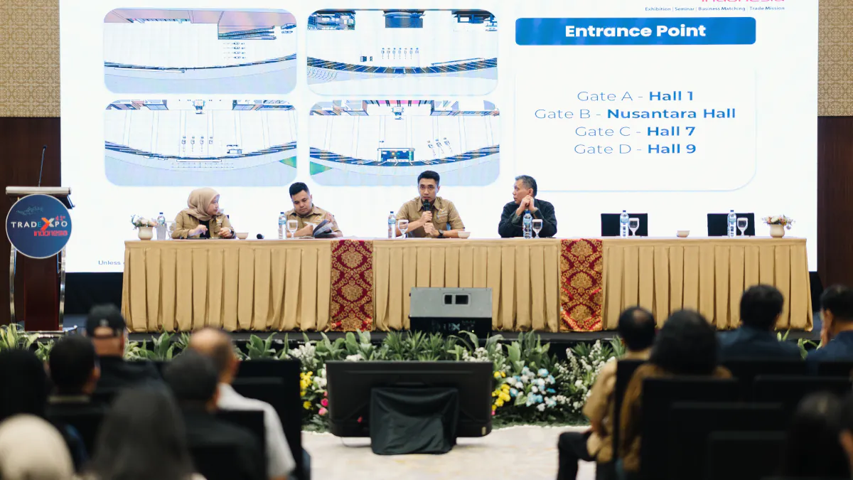 Technical Meeting and Press Conference for Trade Expo Indonesia 2026 at ICE BSD City